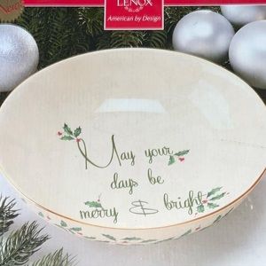 Lenox Christmas Serving Bowl